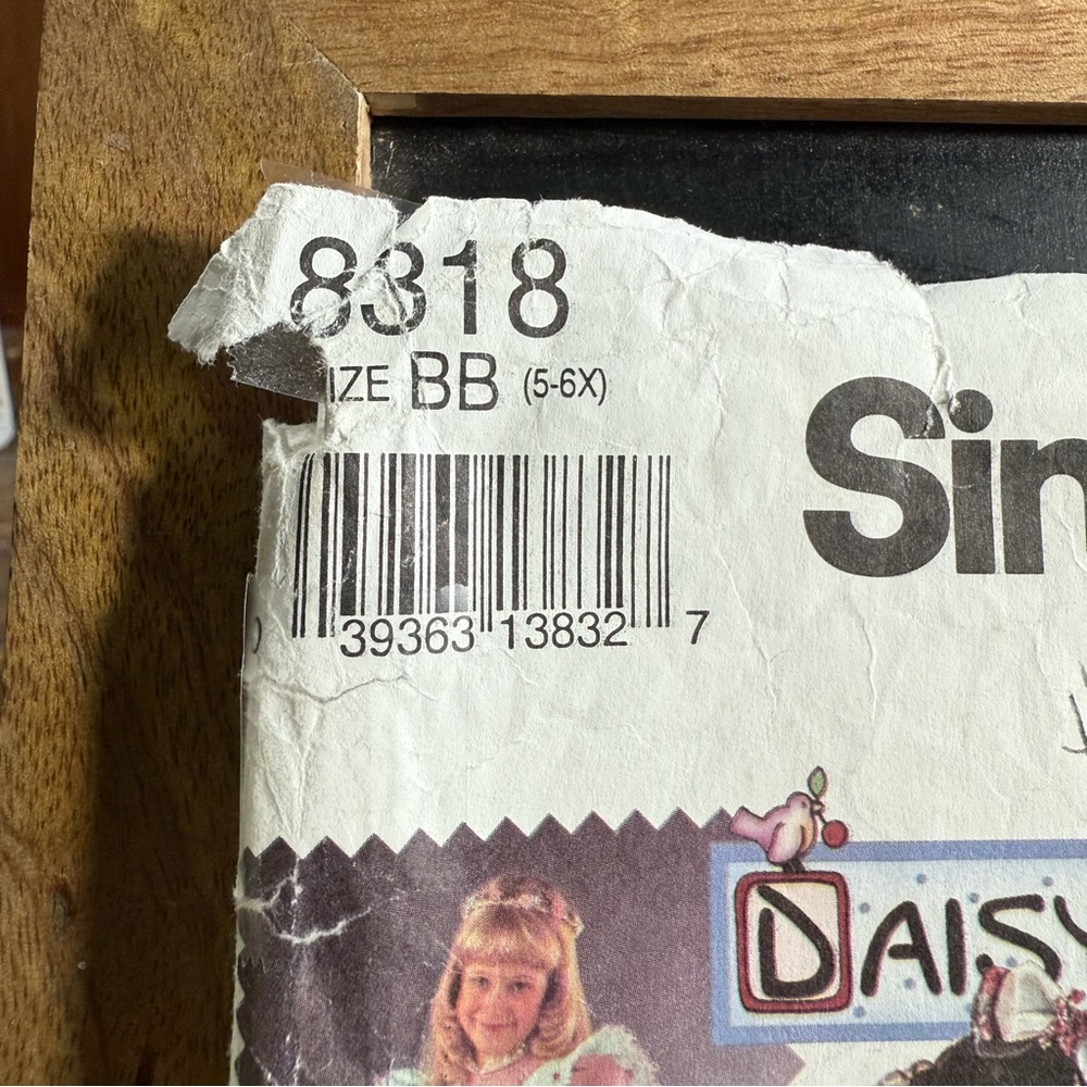Simplicity 8318 Vintage 1980’s Daisy Kingdom Girl Dress Sew Pattern Size 5 - 6X - Picture 5 of 15